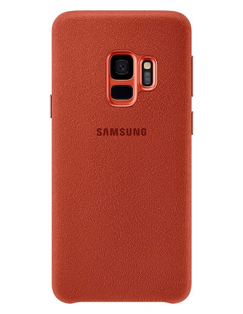 Funda para Samsung Galaxy S9 Alcantara Cover roja