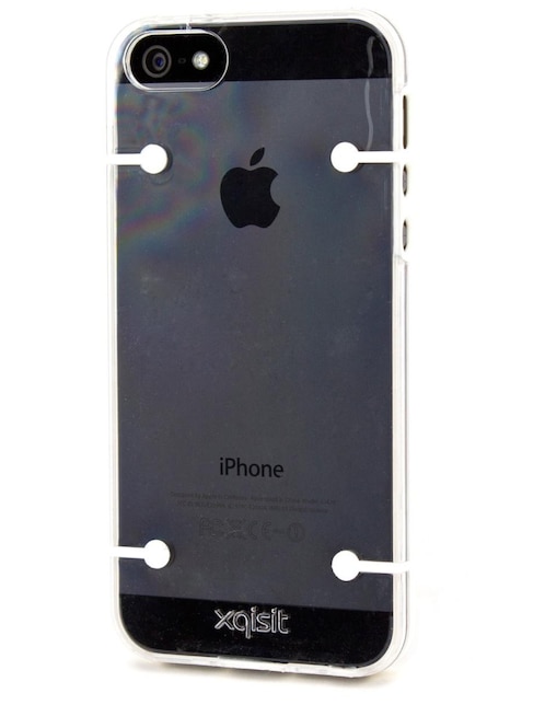 Funda para iPhone 5, 5S y SE Xqisit Iplate blanca
