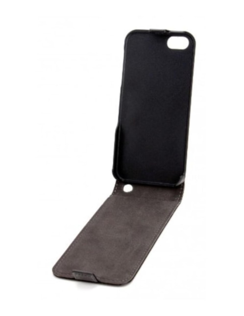 Funda para iPhone 5, 5S y SE Xqisit Flipcover negra
