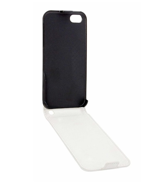 Funda para iPhone 5, 5S y SE Xqisit Flipcover blanca