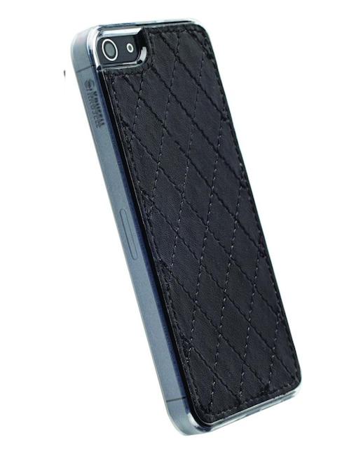 Funda acolchonada tipo piel iPhone 5/5s/SE Krusell Avenyn negro