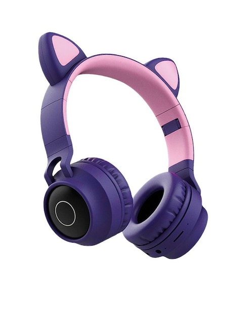 Audífonos Over Ear Gadgets & Fun BT028C Alámbricos e Inalámbricos Morado