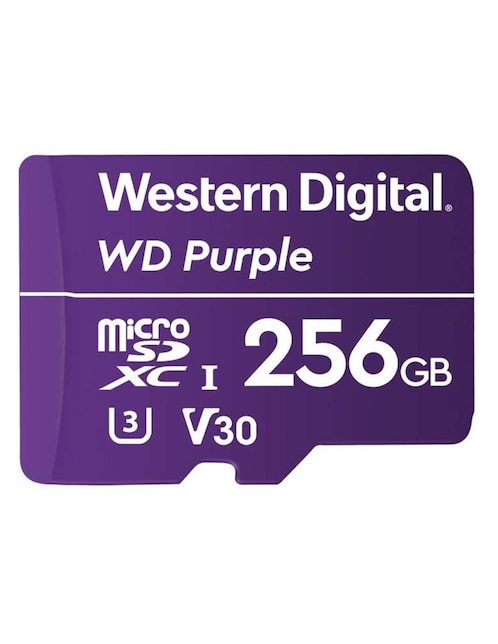 Memoria Micro SD 256GB Western Digital Purple Videovigilancia WDD256G1P0C