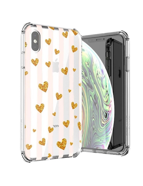 Funda Jewel Mirage para iPhone Xs MAX Corazones 1