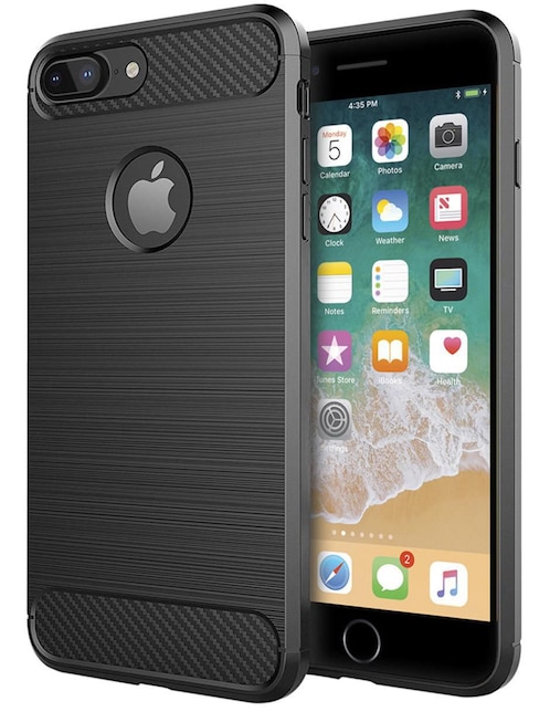 Funda Premium Netonbox.com fibra de carbono para iPhone 8 Plus save flexible