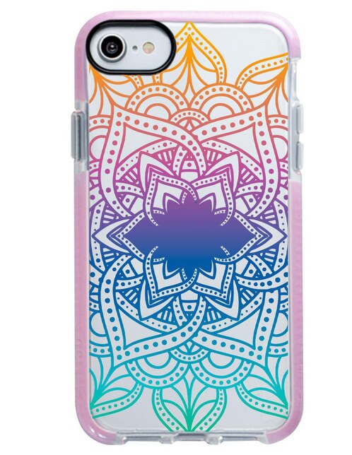 QLTYPRI - Carcasa Para IPhone 7 Plus/iPhone 8 Plus, Goma Suave, Flexible, Diseño De Mármol, Color Morado Y Azul