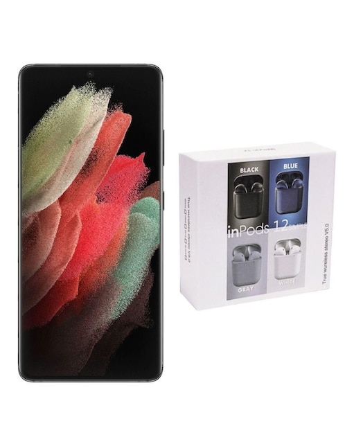 Samsung Galaxy S21 Ultra 5G AMOLED 6.8 pulgadas Desbloqueado reacondicionado + Audífonos Inalámbricos