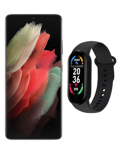 Samsung Galaxy S21 Ultra AMOLED 6.8 Pulgadas Desbloqueado Reacondicionado + Smartwatch