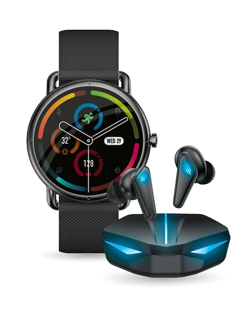 Box Set Smartwatch Binden Era One unisex + Audífonos