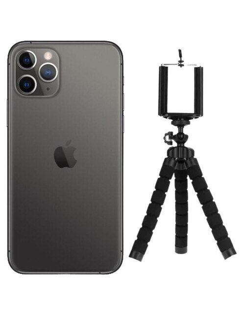 Apple iPhone 11 Pro Max Super AMOLED 6.5 Pulgadas Desbloqueado Reacondicionado + Trípode