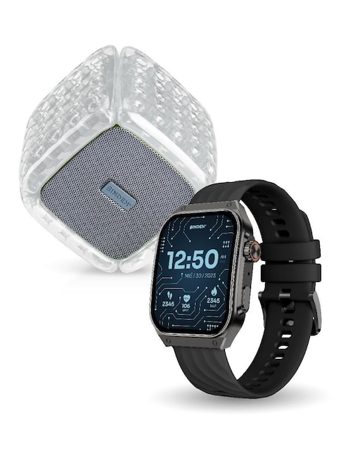 Smartwatch Binden Era Day line + air spkr unisex Negro Sin tamaño