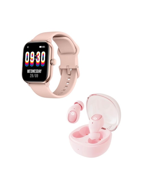 Box set Smartwatch Swiss Code Combo AI 2 Alexa AMOLED + Nub unisex + audífonos