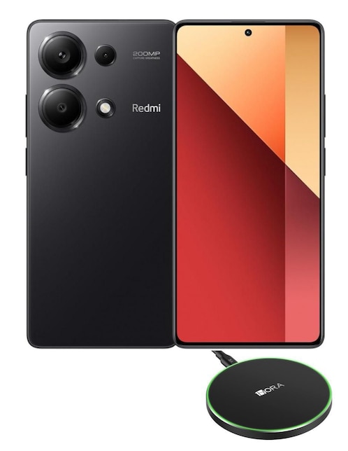 Xiaomi Redmi Note 13 Pro Dual Dynamic AMOLED 2X 6.6 pulgadas desbloqueado + cargador inalámbrico Negro 256 GB