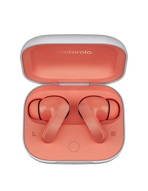 Audífono true wireless Motorola Moto Buds inalámbrica con cancelación de ruido Rosa Unitalla