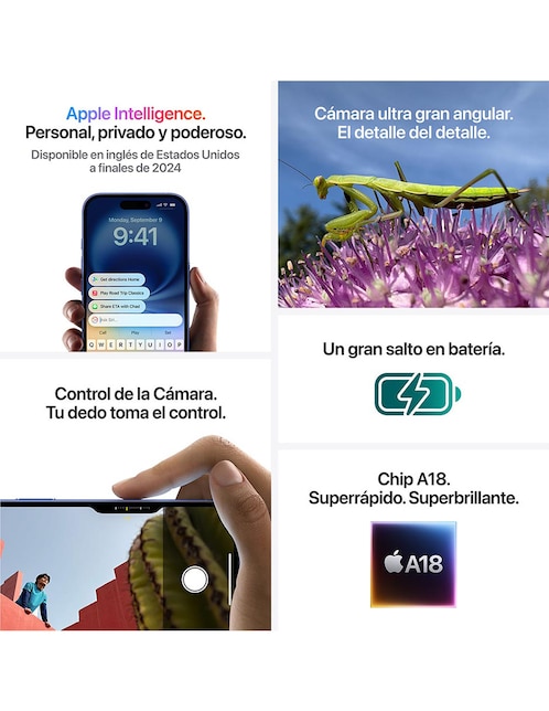 Apple iPhone 16 6.1 pulgadas Super Retina XDR 4