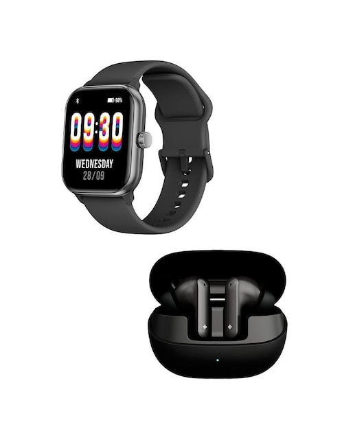 Kit smartwatch Swiss Code AI 2 Alexa AMOLED unisex + Audífonos