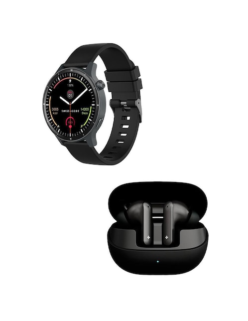 Smartwatch Swiss Code Lite 4 unisex + Audífonos