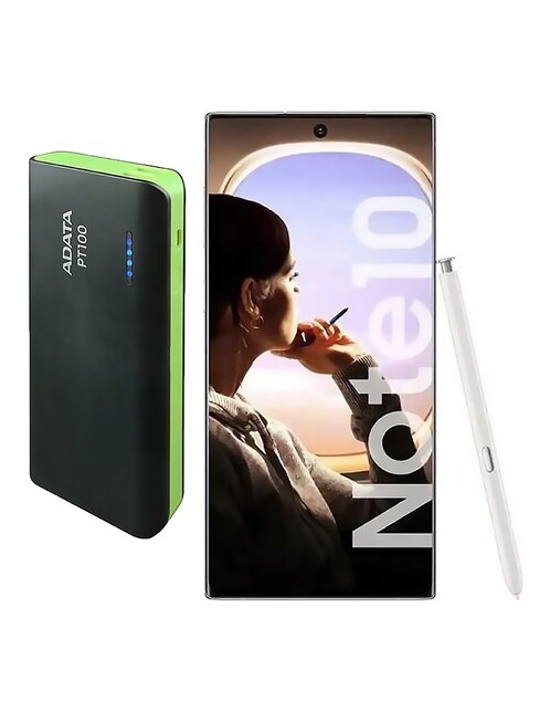 Samsung Galaxy Note10 AMOLED 6.3 pulgadas Desbloqueado reacondicionado + Power Bank 10,000Mah