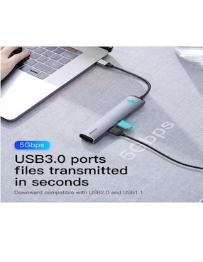Adaptador Hub Tipo C a USB 3.0 Baseus CAHUB-J0G