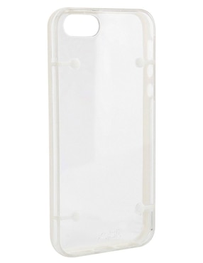Funda para iPhone 5, 5S y SE Xqisit Iplate blanca