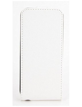 Funda para iPhone 5, 5S y SE Xqisit Flipcover blanca