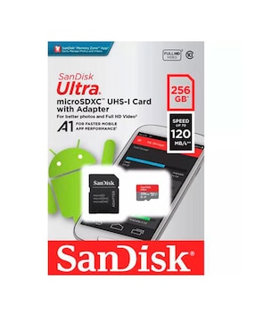 Memoria Micro SD 256 GB Sandisk SDSQUA4-256G-GN6MA