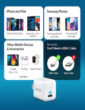 Cargador de Pared Anker PowerPort III Nano USB-C
