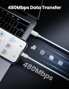 Cable lightning Ugreen a tipo USB C de 2 m