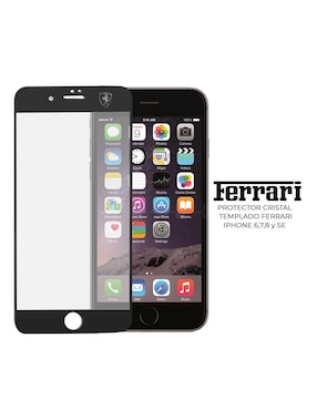 Mica Cristal Templado para iPhone SE, 6, 7, 8 Ferrari