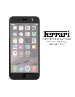 Mica Cristal Templado para iPhone 7, 8 Plus Ferrari