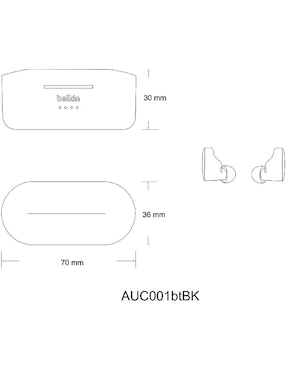 Audífonos True Wireless Belkin Soundform inalámbricos