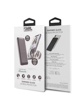 Mica Karl Lagerfeld Cristal Templado para iPhone XR