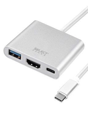 Adaptador USB-C a HDMI + USB + TIPO C Select Power ADAPC-SP