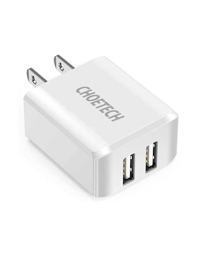 Cargador AC 2 X USB-A 2Amp Choetech Universal