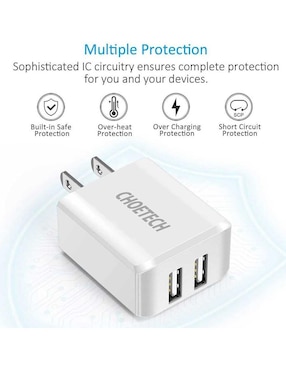 Cargador pared Choetech USB tipo A