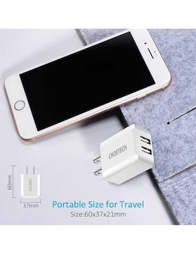 Cargador pared Choetech USB tipo A