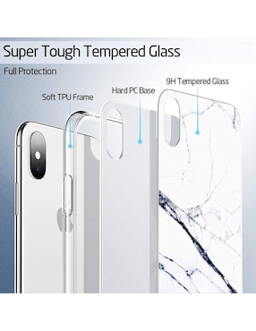 Funda ESR Mimic para iPhone Xs Max cristal marmol