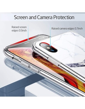Funda ESR Mimic para iPhone Xs Max cristal marmol