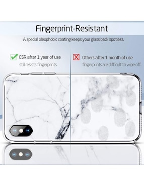 Funda ESR Mimic para iPhone Xs Max cristal marmol