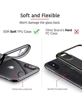 Funda ESR Essential Slim delgada para iPhone XS Max borde