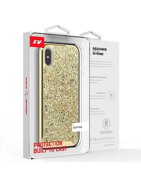 Funda ZIZO ZV Diamond para iPhone XS Oro
