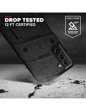 Funda ZIZO Bolt para Samsung S21 Plus con clip giratorio y mica