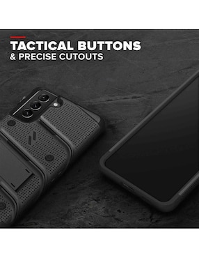 Funda ZIZO Bolt para Samsung S21 Plus con clip giratorio y mica