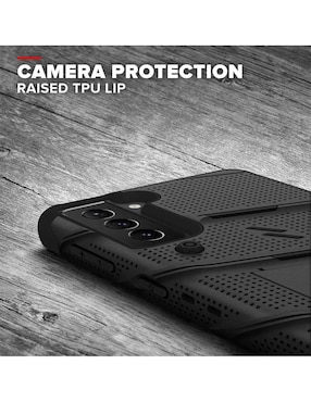 Funda ZIZO Bolt para Samsung S21 Plus con clip giratorio y mica