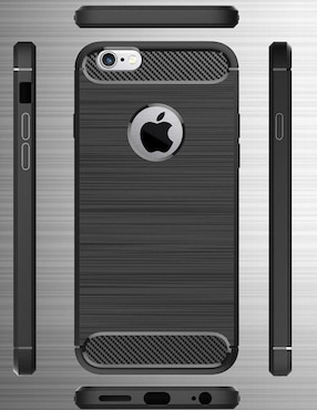 Funda premium Netonbox.com fibra de carbono para iPhone 6S Plus suave flexible