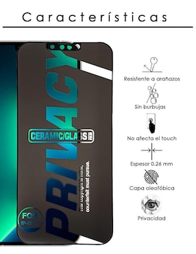 Mica para iPhone 13 Pro Max Gadget Collection MX de plástico y vidrio