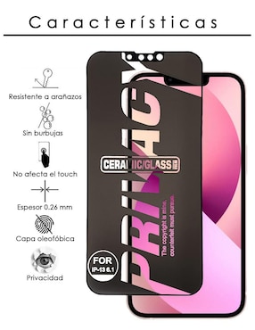 Mica para iPhone 13 Gadget Collection MX de plástico y vidrio