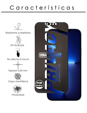 Mica para iPhone 13 Pro Gadget Collection MX de plástico y vidrio