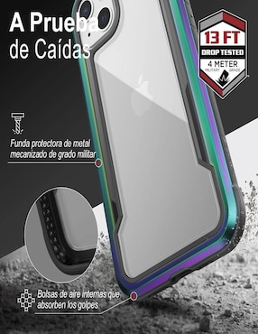 Funda para iPhone 13 Pro Raptic Shield de aluminio