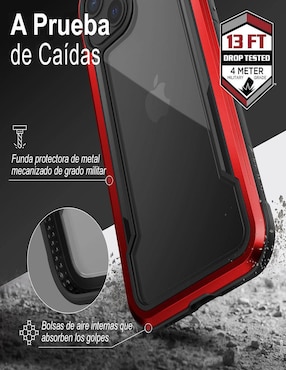 Funda para iPhone 13 Raptic Shield de aluminio